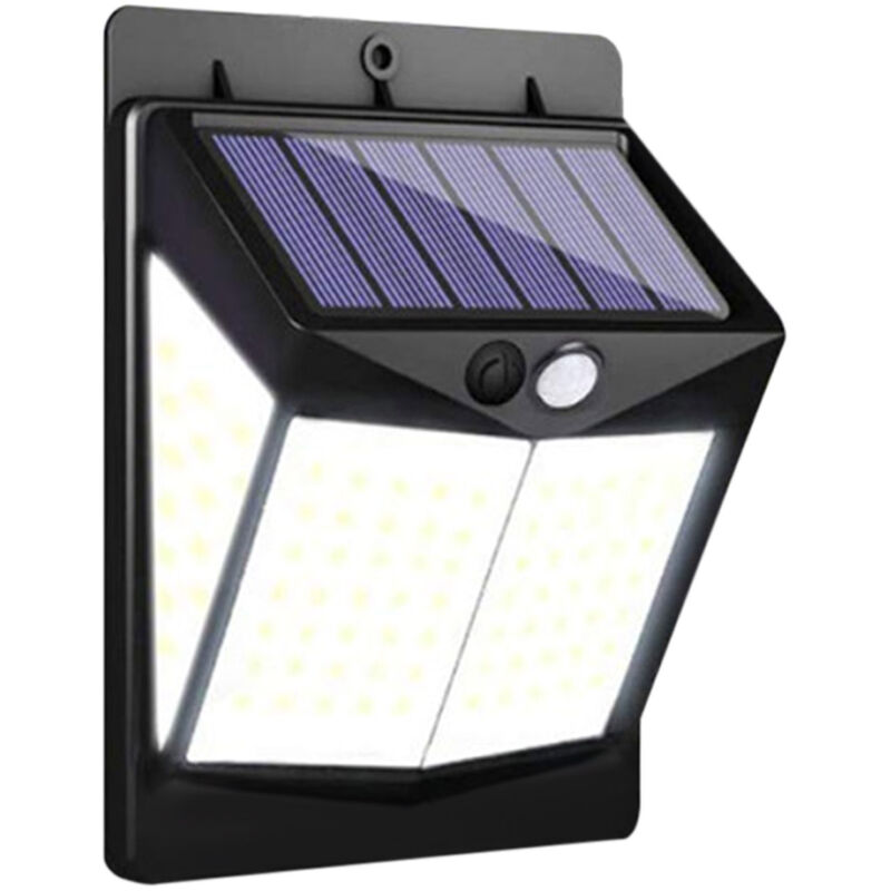 

140LED Luz de pared con energía solar PIR Luces con sensor de movimiento Lampara de jardín impermeable al aire libre Luz de noche 3 modos de luz para