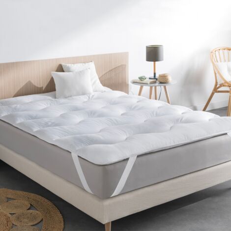 140x190 CM EDA sobrecolchón grueso y suave con costura ondulada 600 gr