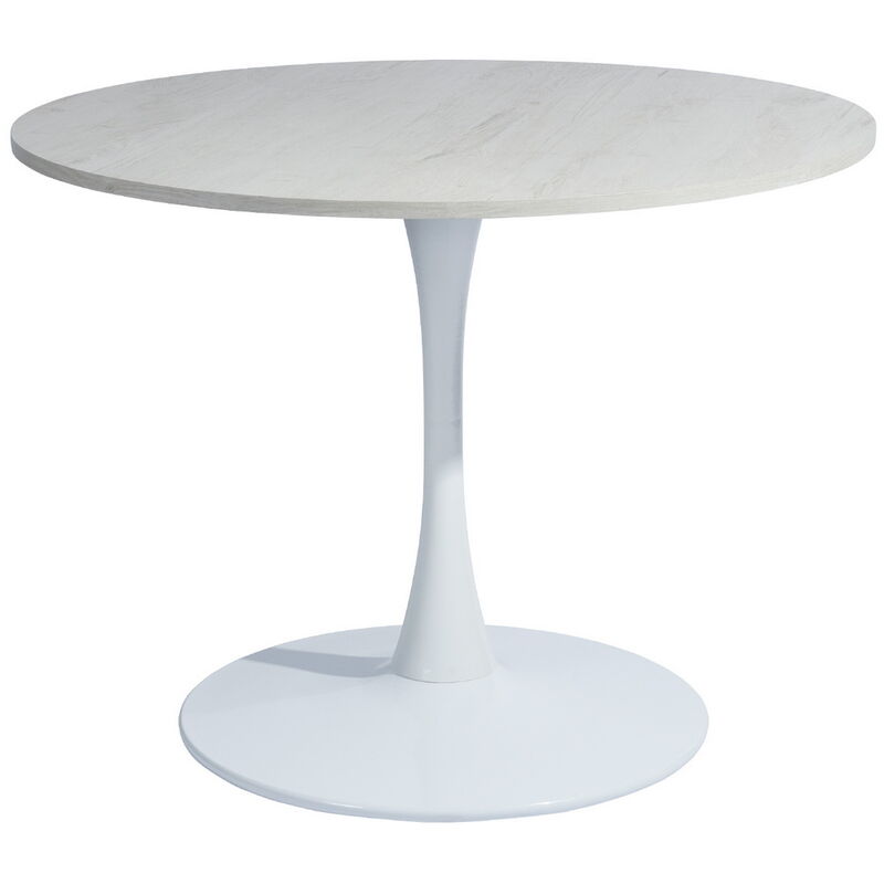 

1413 Mesa de comedor redonda - 100*100*75cm roble