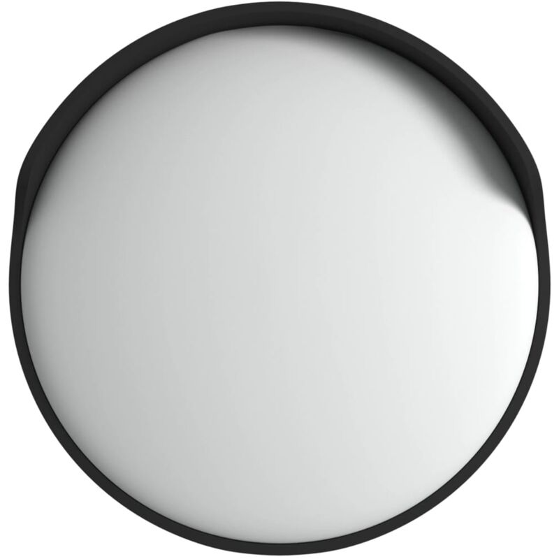 Outdoor Convex Traffic Mirror Black Ø60 Cm Polycarbonate Vidaxl