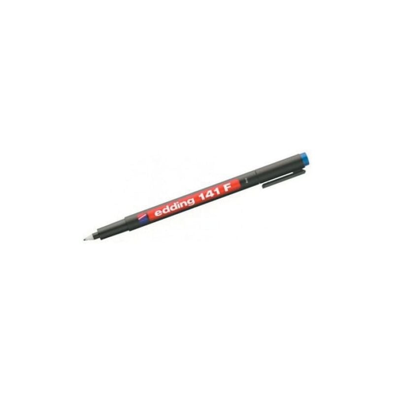 141F-001 Fine ohp Permanent Marker Black (Pack-10) - Edding