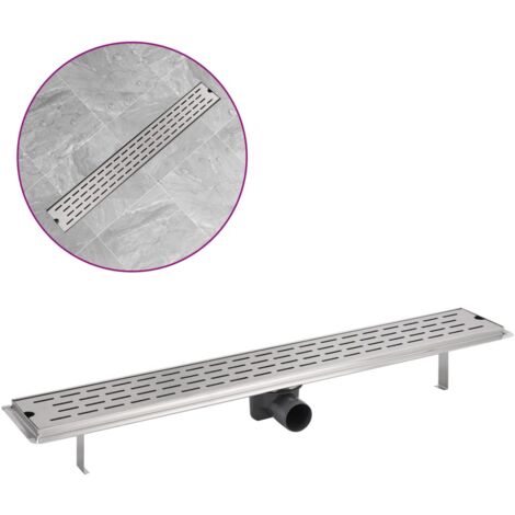 Linear Shower Drain Line 830x140 mm Stainless Steel