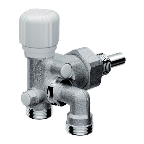 1428 - Valvola MONO-BITUBO termostatizzabile cromata con interasse variabile - Misura 1/2" - Interasse 40-50 mm 1428 1250