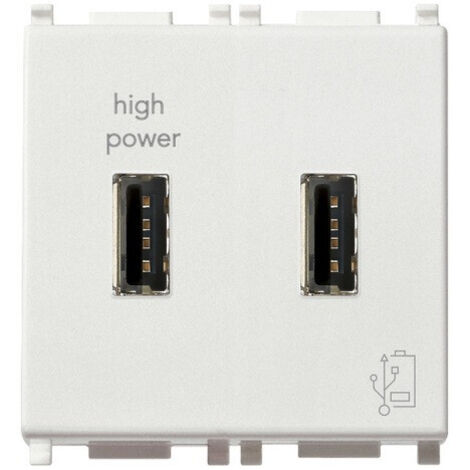 14295 Unidad de Alimentación USB 5V 2,1A 2M Blanco Plano