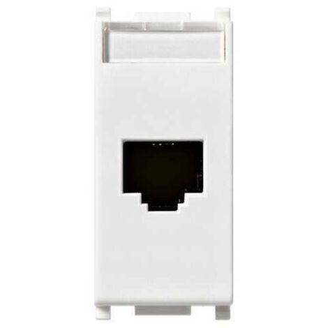 14338.8 Enchufe Rj45 Netsafe Cat5E Utp Blanco Plano