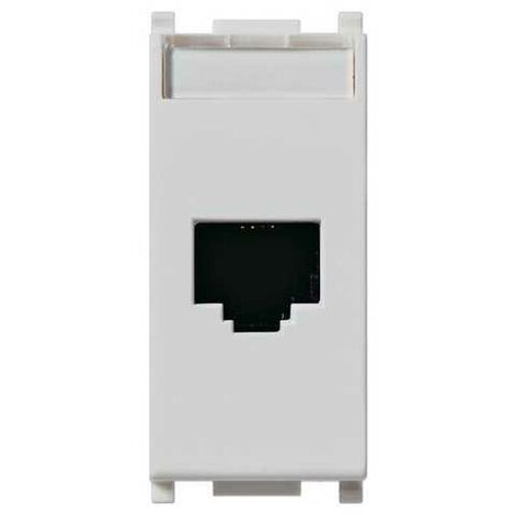 14338.8.Sortie RJ45 Netsafe Cat5E UTP Argent Platine