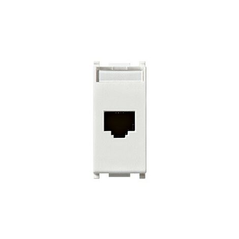 14339.4 Presa Rj45 Netsafe Cat5E Utp 110 Bianco Plana