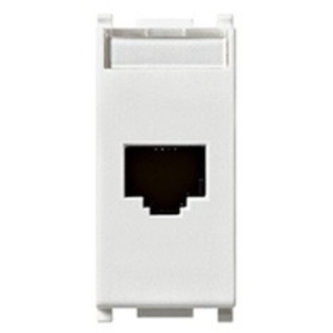14339.4 Prise RJ45 Netsafe Cat5E UTP 110 Blanc Plane