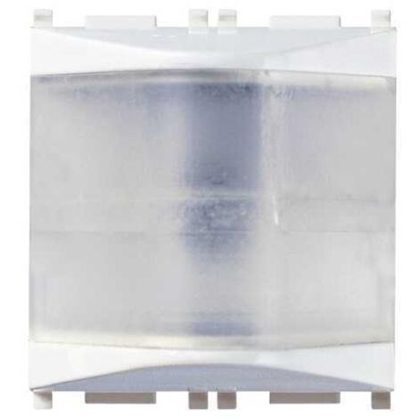 14387.B Luz indicadora prismática blanca plana