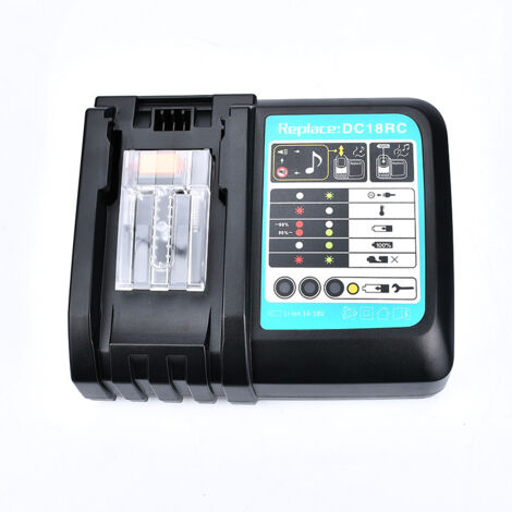14,4 V 18 V Lithium-Ionen-Akkuladegerät mit LED-Anzeige, Ersatz für Makita BL1850 BL1840B BL1820 BL1815 BL1860 BL1430 BL1450 BL1830 Lithium-Ionen-Akkus
