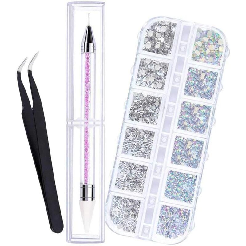 1440 strass, cristal ab strass nail art gemmes strass