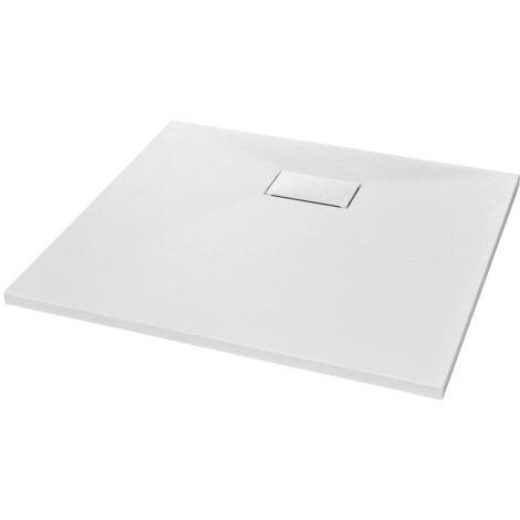 Shower Base Tray SMC White 90x80 cm