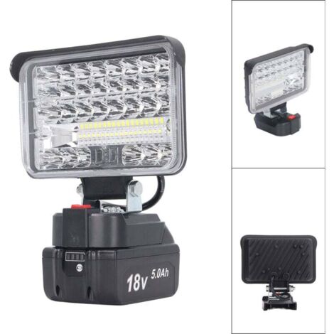 144W 7200LM LED Projecteur de travail,Projecteur Chantier,projecteur inondation spot, lampe de poche portable, éclairage extérieur