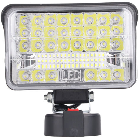 144W Lampe LED de Travail Haute Puissance, 7200LM Projecteur Portable Extérieur, Éclairage Urgence pour Professionnels