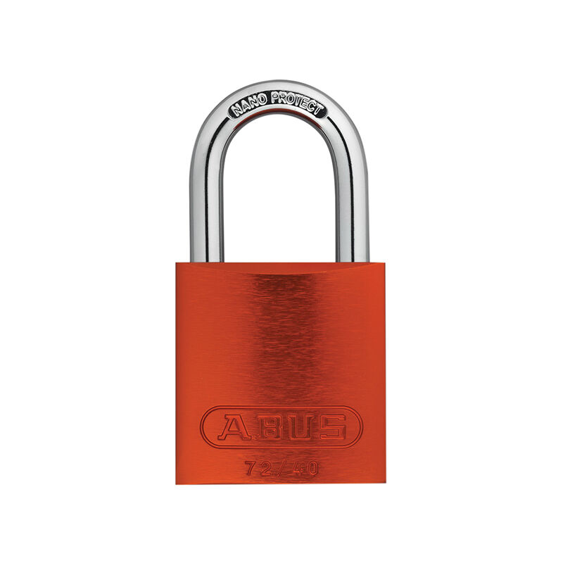 Mechanical 72/40mm Aluminium Padlock Orange Keyed Alike TT02767 ABUKA45244 - Abus