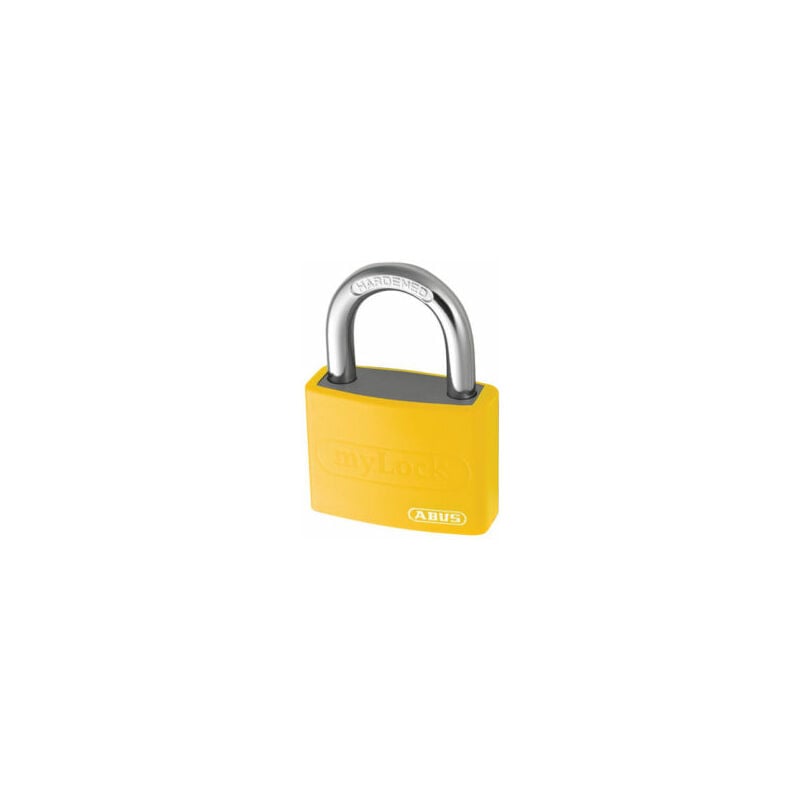 T65AL/40mm My Lock Aluminium Padlock Yellow Keyed Alike 6401
