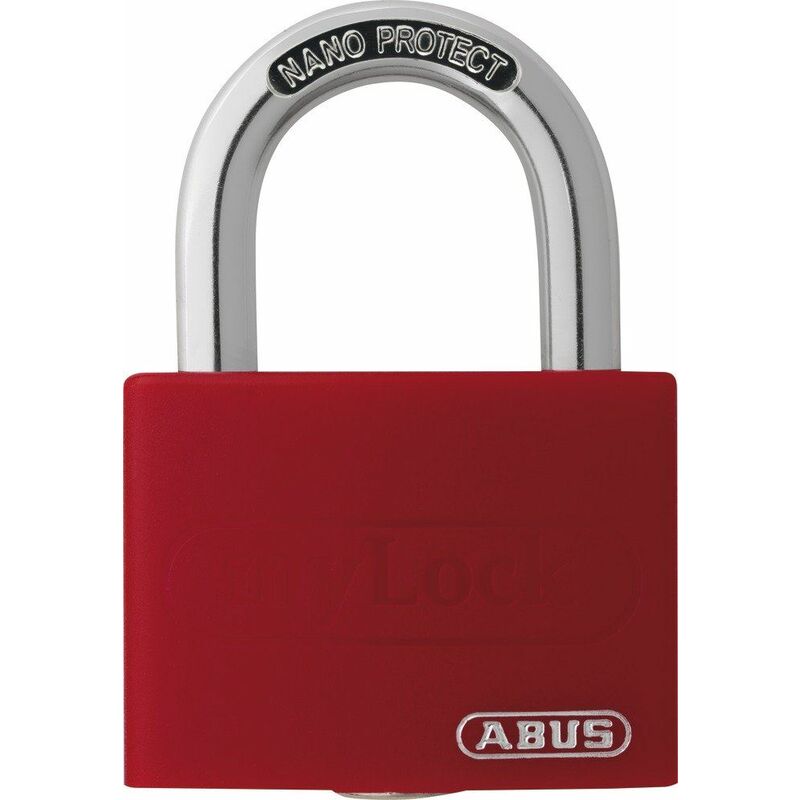 T65AL/40mm My Lock Aluminium Padlock Red ABU65AL40RED