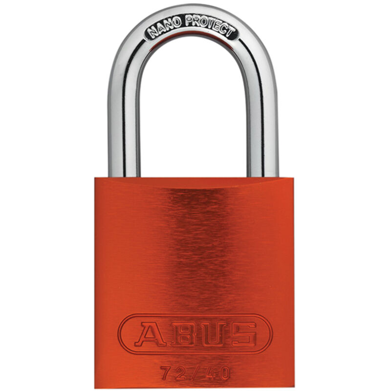 Abus - 45244 72/40mm Aluminium Padlock Orange Keyed Alike TT02767 ABUKA45244