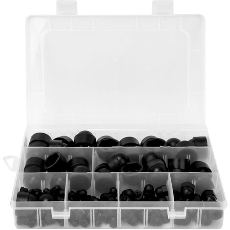 145 capuchons de protection en nylon pour écrous hexagonaux et boulons M4 M5 M6 M8 M10 M12