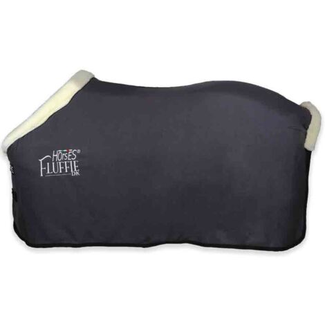 145 cm, Beige Scuro: Coperta in pile modello Fluffie DK con doppia chiusura frontale
