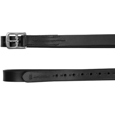 145 cm, Marrone: Staffili Supreme in cuoio di alta qualità con fibbie in acciaio inox