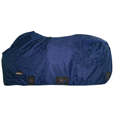 145 cm, Rosso: Coperta western da paddock idrorepellente modello Midland nylon 210 denari senza imbottitura