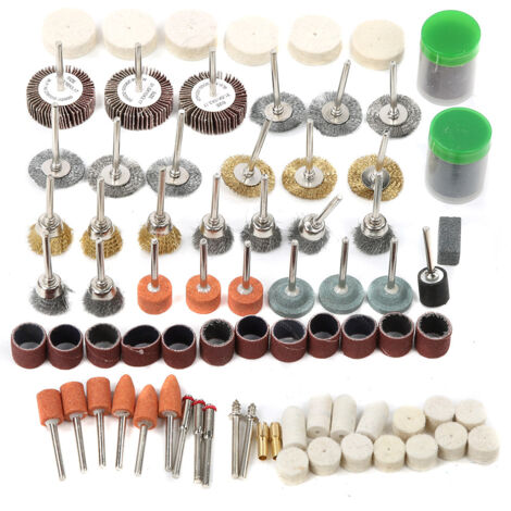 145 Pièces Kit Accessoires pour Outil Rotatif, Perceuse, Meulage et Polissage