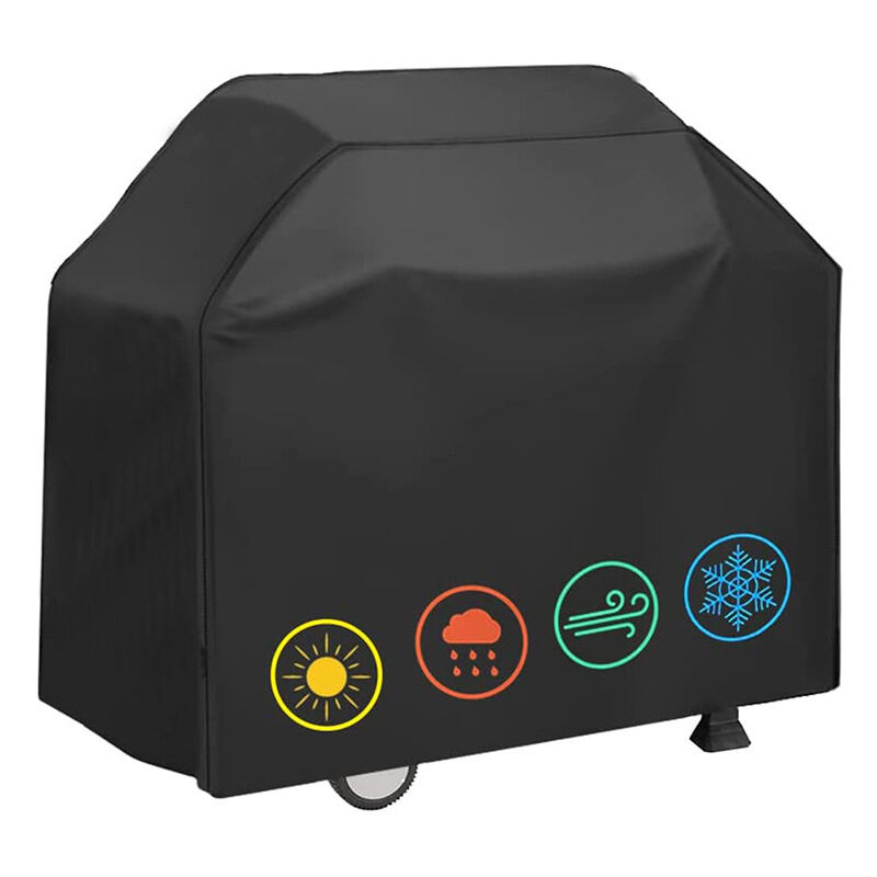 Cyslmuk - 145 x 61 x 117 cm housses de barbecue Housse de barbecue étanche Coupe-vent, indéchirable Housse de barbecue avec sangles et sac de