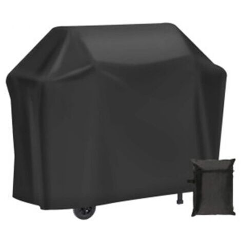(145x61x117cm) Housse Barbecue, Housse Bâche Résistante de 210D Oxford Protection BBQ Couverture de Grill AntiUV/Antil'eau/Antil'Humidité
