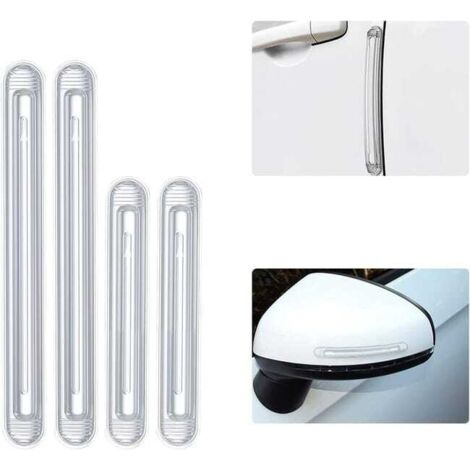(14,7 cm/9 cm) 4 bandes de protection antifriction pour pare-chocs, bandes anti-collision pour voiture, protection de bord de porte, bande de protection anti-collision