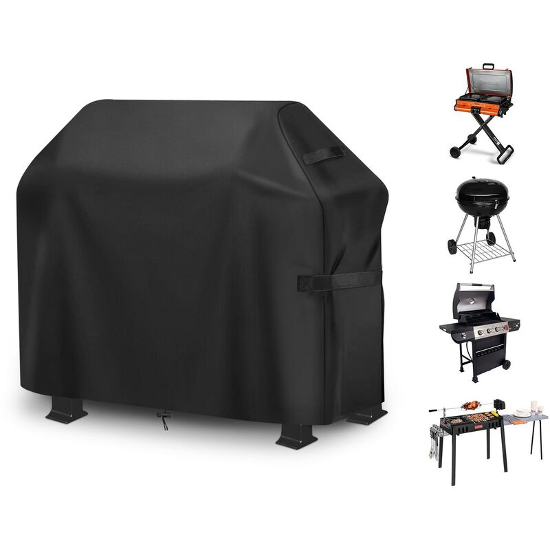 147*61*122cm 210D Housse de barbecue extérieure anti-UV imperméable