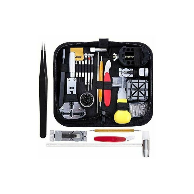 147PCS Watchmaker Tool Set tlg Watch Tool Watch Band Repair Tool Réglable Case Opener Pin Extractor Tournevis Bracelet (147 pcs)
