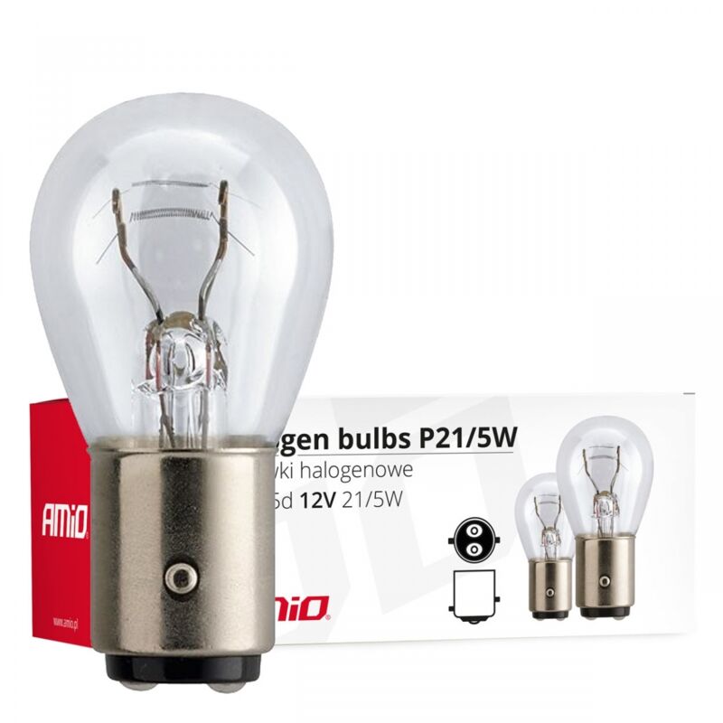 Tresice France - Ampoules halogènes P21/5W BAY15D 12V 21W/5W 10 pièces (E8) AMIO-01488
