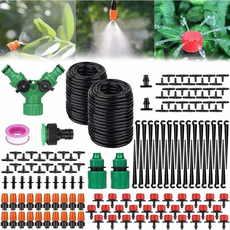 149 Pcs Micro Irrigation Goutte à Goutte Kit Arrosage Automatique,Automatique Kit d'irrigation Goutte à Goutte,Système d'irrigation Jardin,Jardin