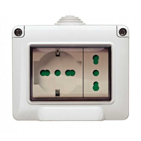 14903 Contenedor de pared IP55 3 módulos