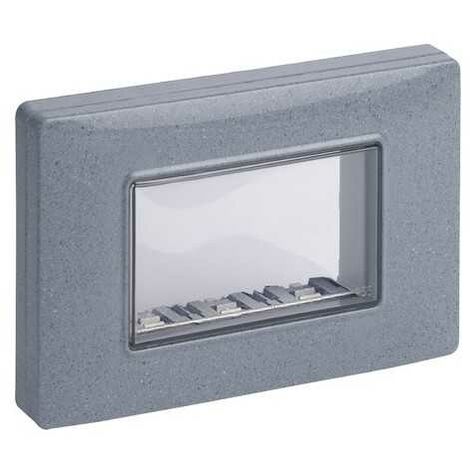 14943.14 Calotta da Parete IP55 3 Moduli Grigio Granito