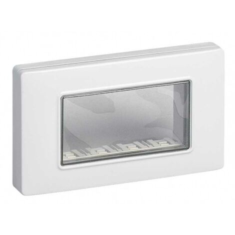 14944.01 Capot mural IP55 4 modules avec vis blanc
