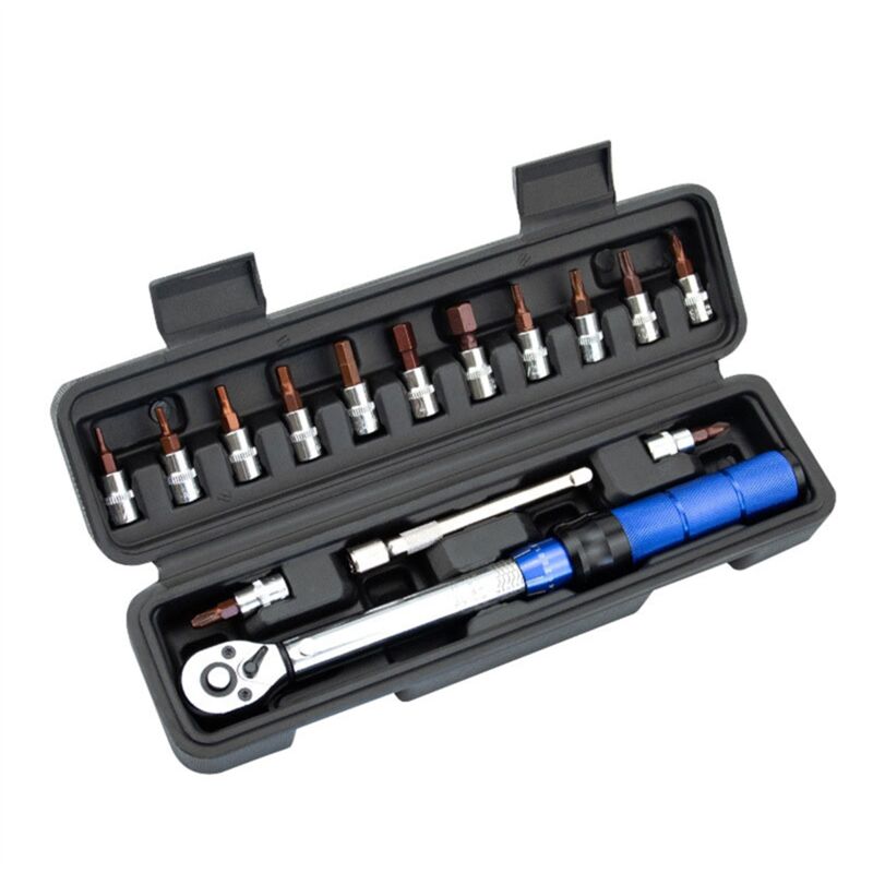 Image of 1/4in 2-24Nm Drehmoment Spanner Einstellbare Wrench Fahrrad Reparatur Tool Kit Set Bike Hand