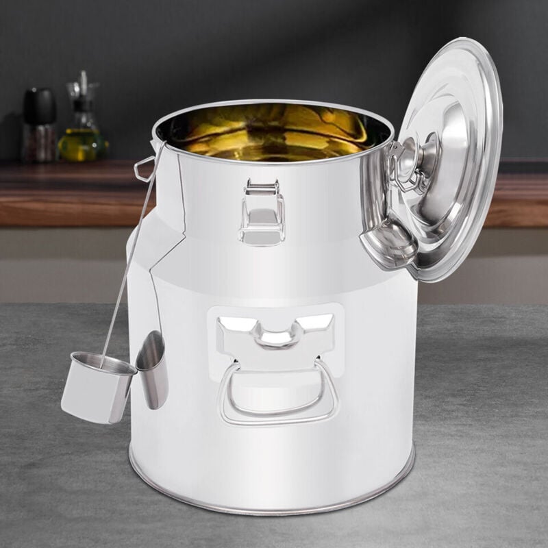 14L Pot à lait en acier inoxydable étanche à l'air Pot à lait