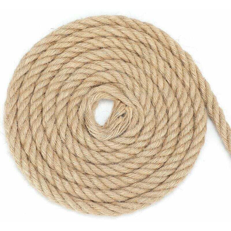 14mm Corde De Jute Corde Chanvre Corde De Jardin En Chanvre Solide,Ficelle Corde En Chanvre Pour Les Applications De Décoration Bricolage Et De