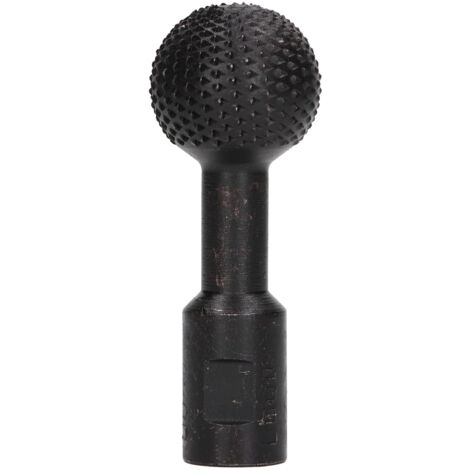 14mm Spherical File Ball Head Grinding File Rotary Burr for Woodworking Carving Polishing Black