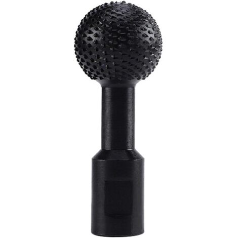 14mm Spherical Wood Groove Engraving Tool, Spherical Rotary Burr, Spherical Steel Rotary File for Drill Grinder, Polishing and Engraving, Black