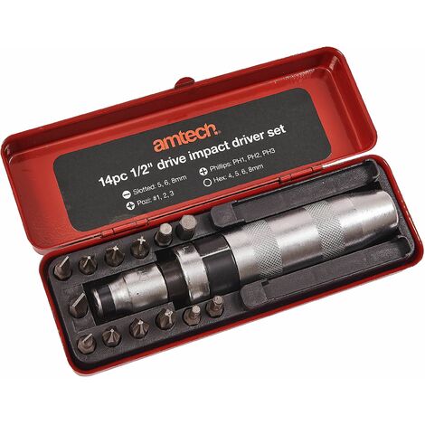 14pc 1/2" Drive Impact Driver Set - L2130