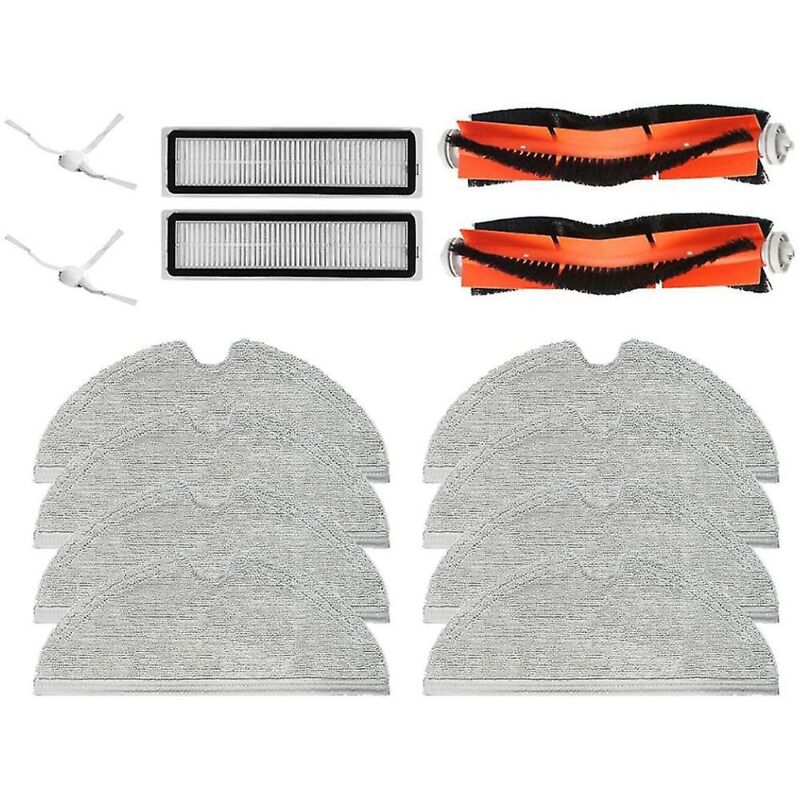 14 pièces pour accessoires d'aspirateur Dream D9 / Bot L10 Pro L10 brosse latérale/filtre/chiffon humide et sec Mo