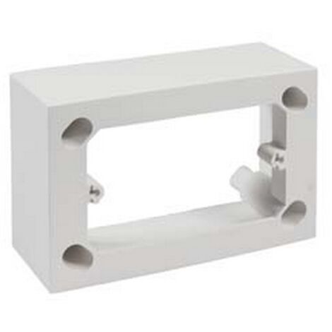 14PZ SCATOLA FONDO UNIVERSALE SUPPORTI PLACCHE 3 POSTI IP30 mm120x45x80h