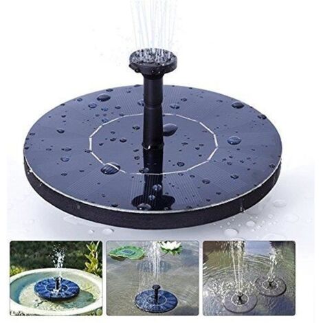 1.4W Solaire Panneau Fontaine Eau Tête de Pompe Extérieur Sécurité Remplacement Pour Décor Jardin Maison DIY