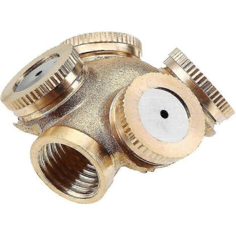 14x1.5 Internal Thread Brass Four Nozzle Gardening Irrigation Agriculture Sprayer