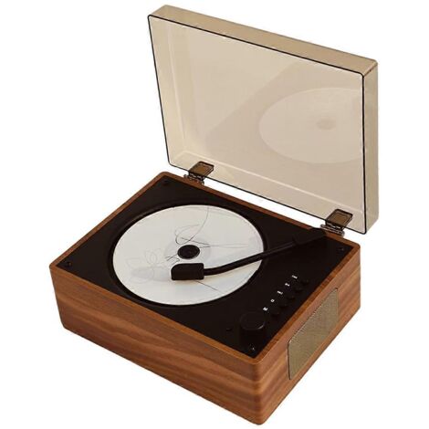 [14Y] Wiederaufladbarer Retro-CD-Player mit Unterstützung für CD, Bluetooth, USB, 3,5-mm-AUX-Anschluss, tragbarer CD-Player, Bluetooth 5.0-kompatibel