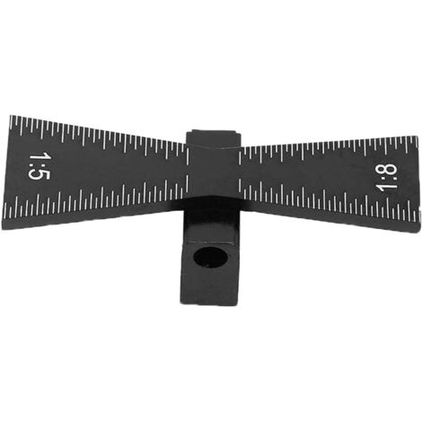 1:5 1:8 Schwalbenschwanzschablone aus Aluminiumlegierung, Schwalbenschwanzhammerlehre, Schwalbenschwanzmarkierungshilfe, Schwalbenschwanzschablone für Holzverbindungen, Holzbearbeitungsmarkierung (Sch