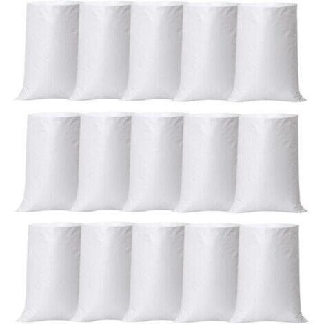 15 bolsas reutilizables de alta resistencia para grava, de 60 x 100 cm, para arena, tierra y residuos de construcción.